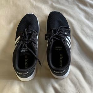 Black and White Adidas Running Shoes - Size 7.5